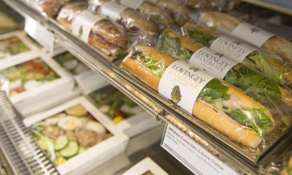 sandwiches and salad boxes from Pret A Manger