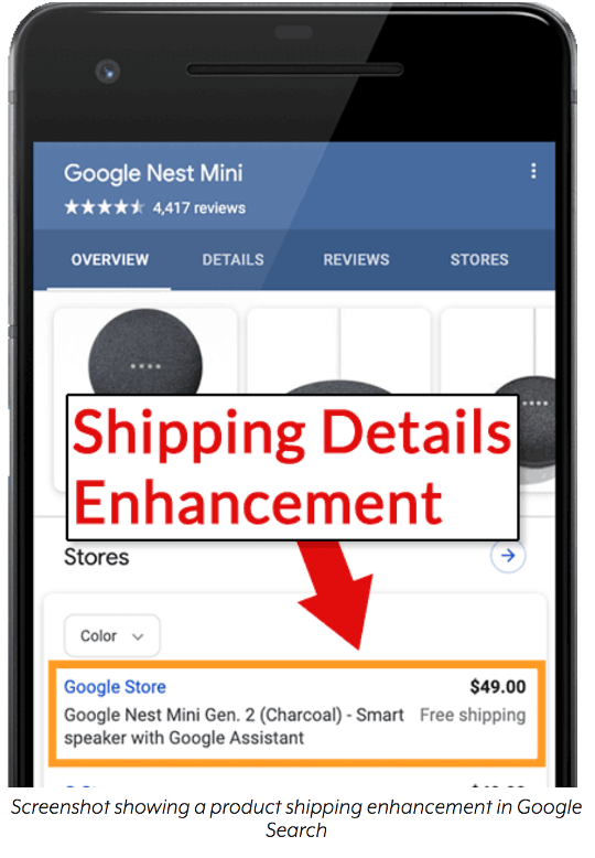 shipping details mobile