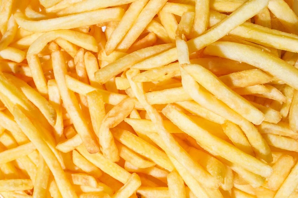 close up of chips