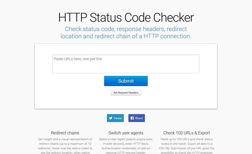 HTTP Status Code Checker