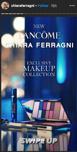 chiara x lancome make up collection