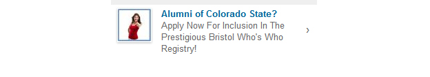 Example of engaging LinkedIn ad