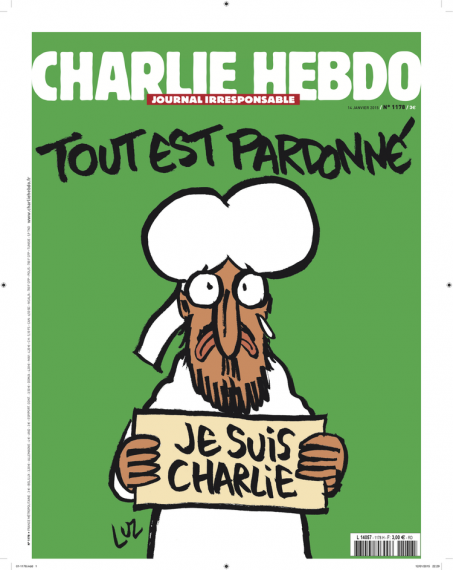Charlie hebdo je suis charlie post massacre cover 453x570