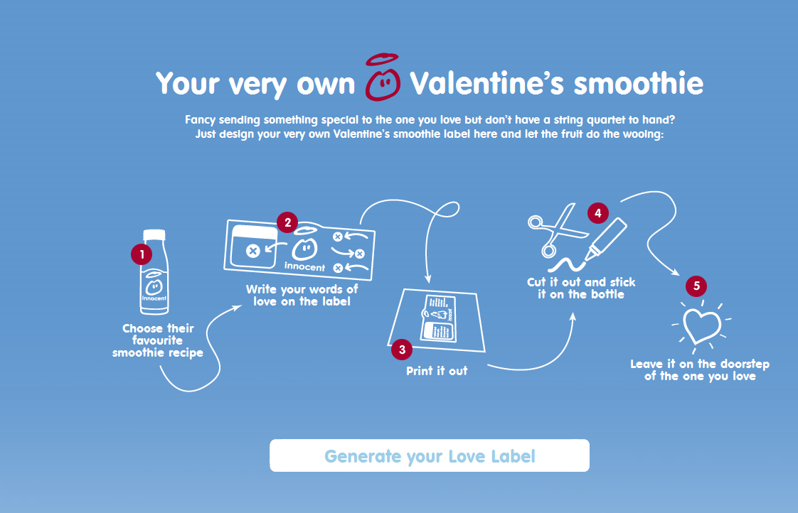 Innocent's 'Love Labels' Valentine's day campaign