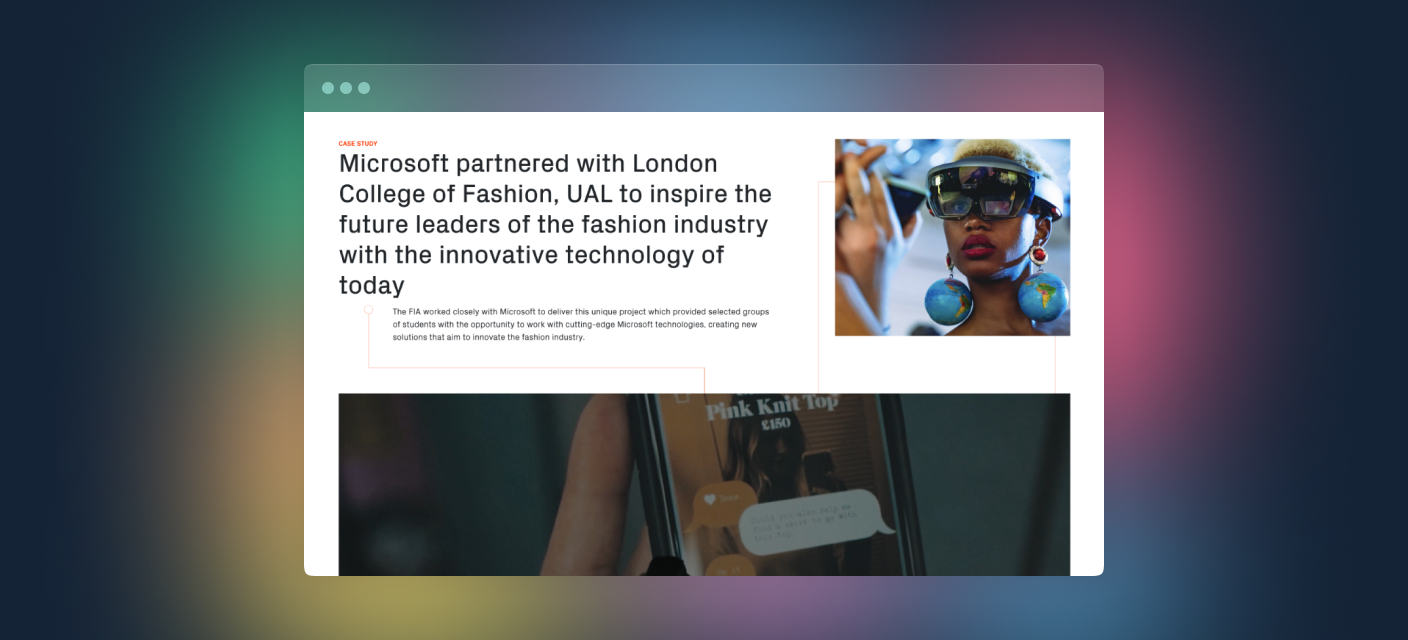 Case study image for Fashion Innovation Agency